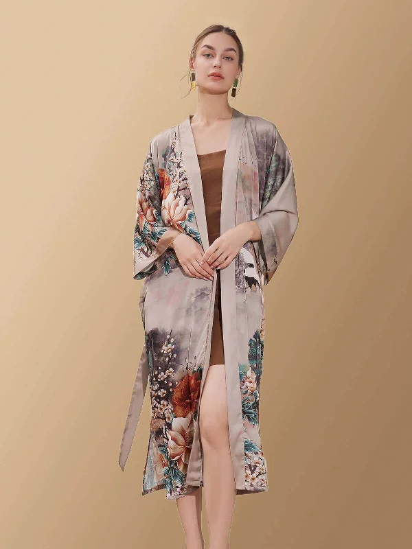 Weekend Discounts to Relish Oriental Forest Kimono Robe