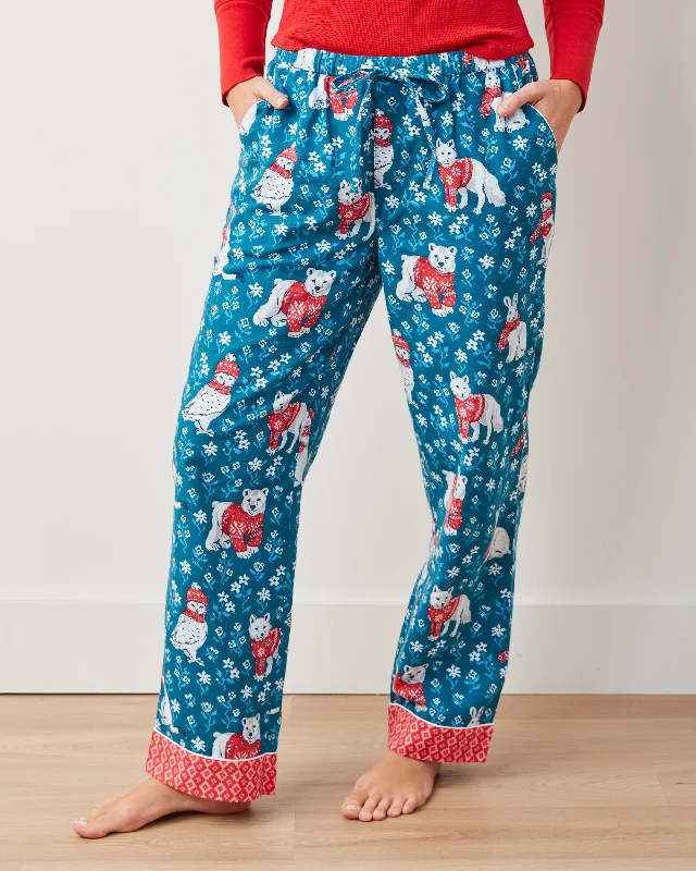 Reduced Rates Bundled Up - Flannel PJ Pants - Navy