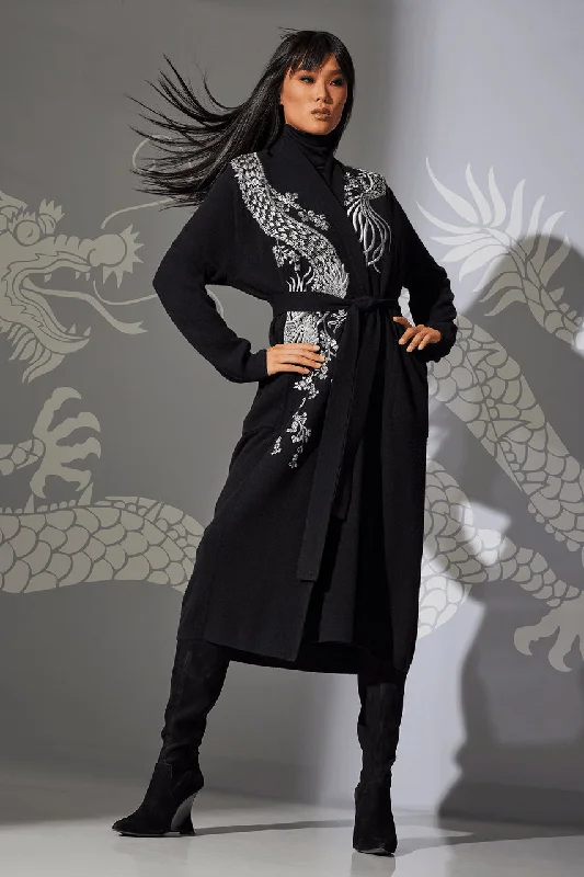 Massive Deal Cashmere Embroidered Dragon Robe