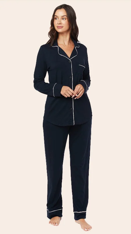 Weekend Offers You Can't Ignore Classic Pima Knit Pajama - Midnight