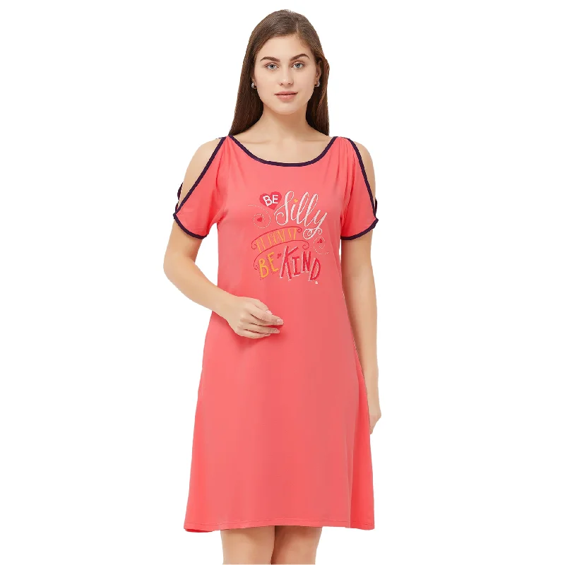 Buy Today Cold Shoulder Sleepshirt-NT-86