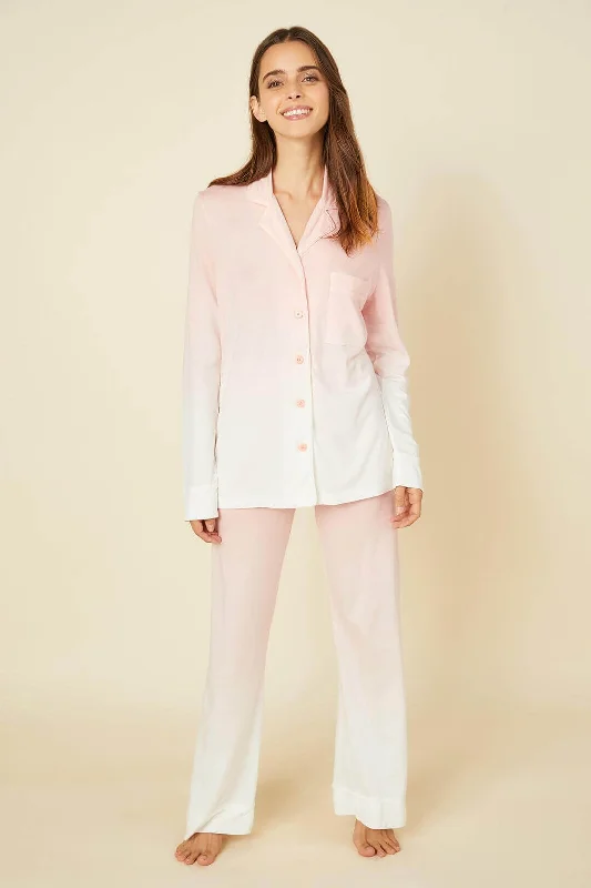 Weekend Specials Just for You Bella Printed Long Sleeve PJ Set in Fiore Ombre