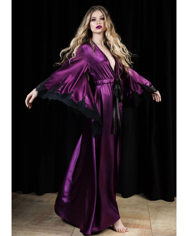 Weekend Deals to Make You Smile Elvyra Long Silk Robe