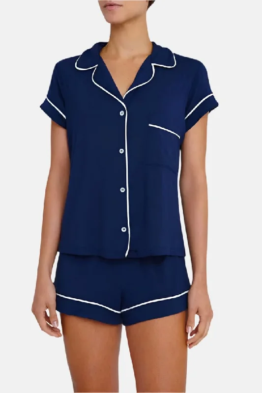 Weekend Shopping Bliss Gisele Shortie PJ Set Navy