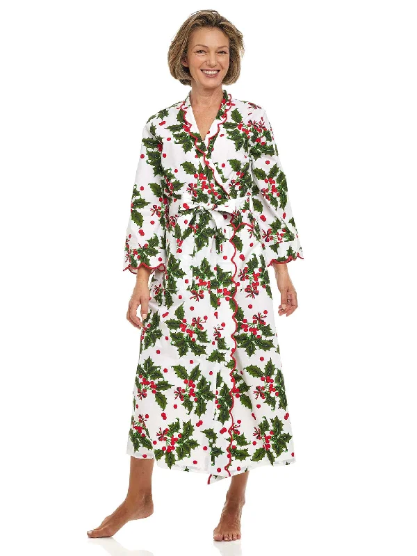 Special Price Holiday Print Classic Robe