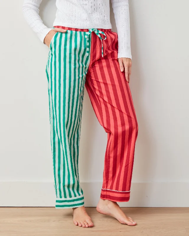Shop Now Holiday Stripes - PJ Pants - Spearmint & Peppermint