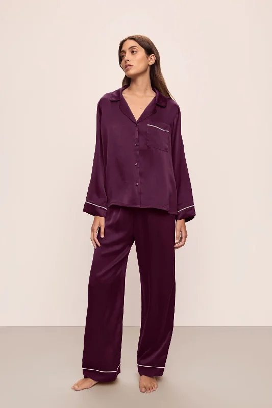 Hurry Up Inez Washable Silk Long PJ Set