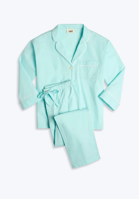 Limited Supply Marina Pajama Set in Bonaire Blue