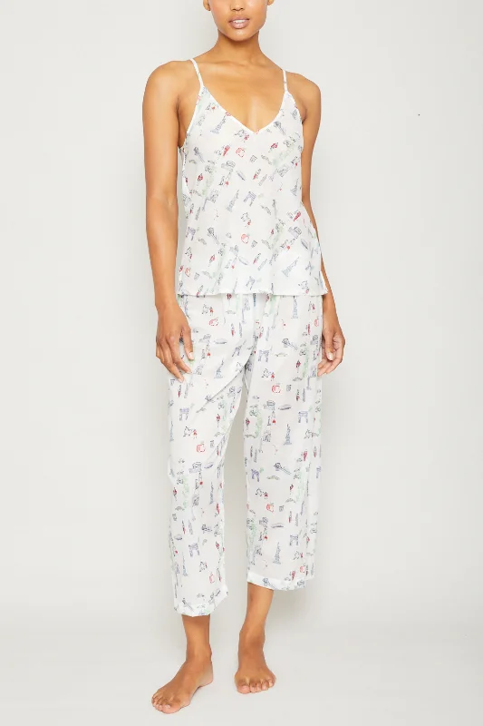 Super Bargain New York City Cami Crop Pant PJ Set