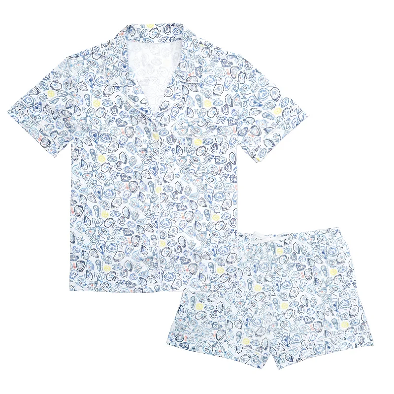 Daily Special Oysters Women’s Button Front Short Pajama Set