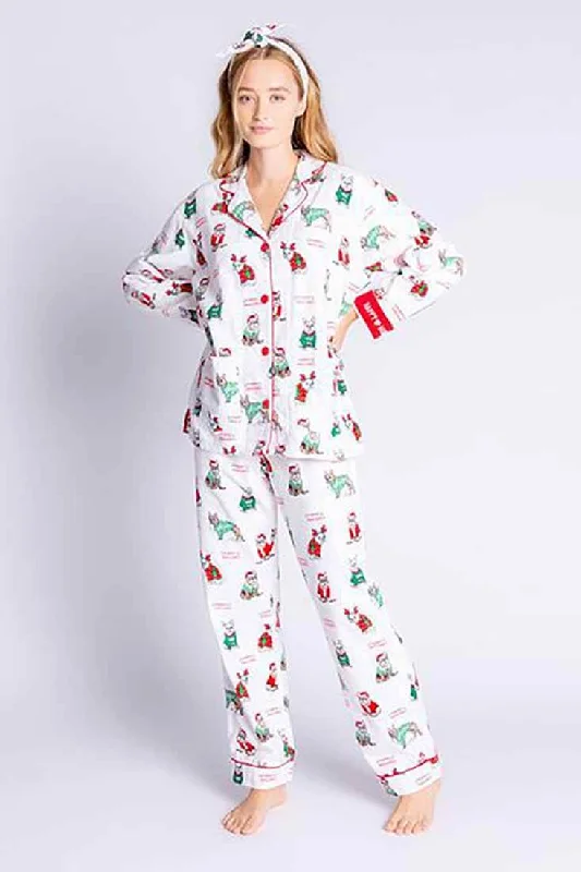 Weekend Steals Await Holiday French Bulldog Print Pants