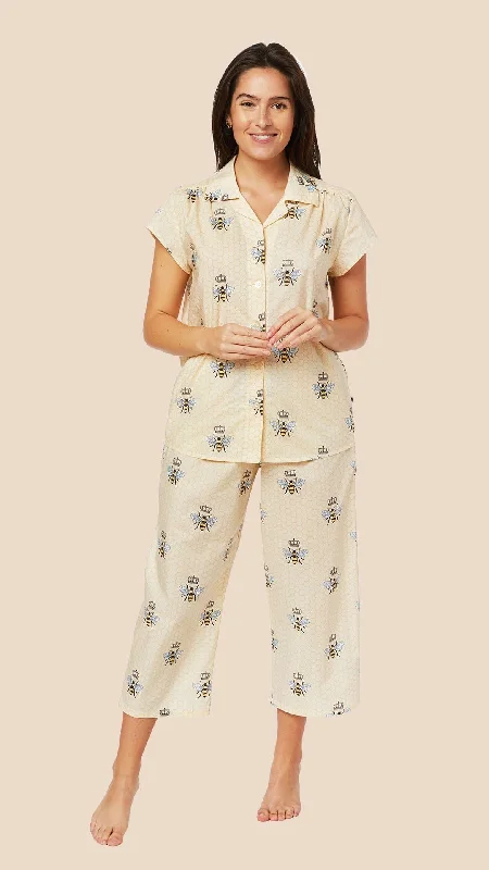 Weekend Extravaganza: Shop Now Queen Bee Luxe Pima Capri - Honey