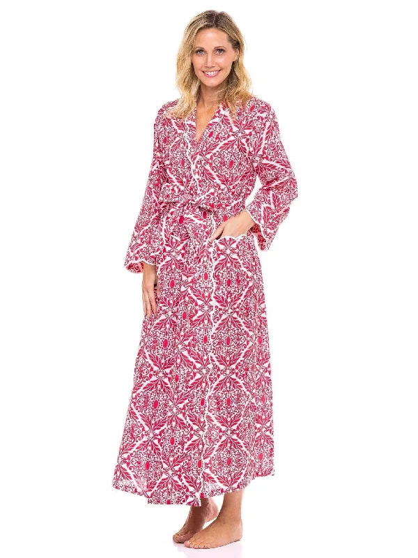Weekend Savings Spree Red Filigree Classic Robe