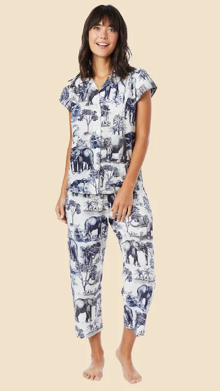 Weekend Deals to Brighten Your Day Safari Toile Luxe Pima Cotton Capri