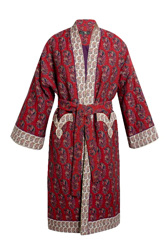 Weekend Discounts to Enjoy Shah Quilted Coat - Red (Limited Edition)