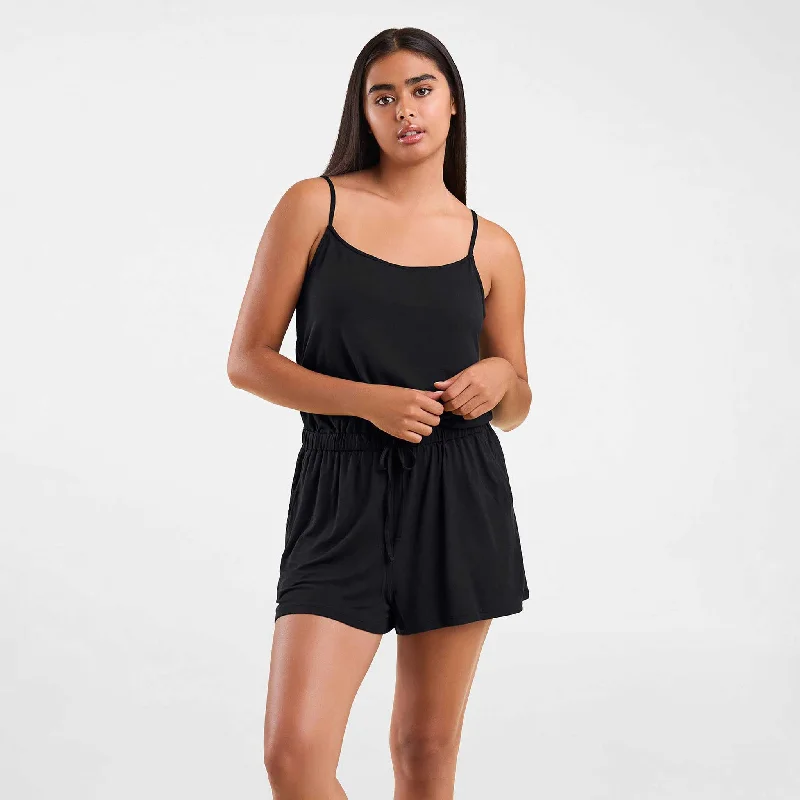 Stock Up Sleep Romper | Black