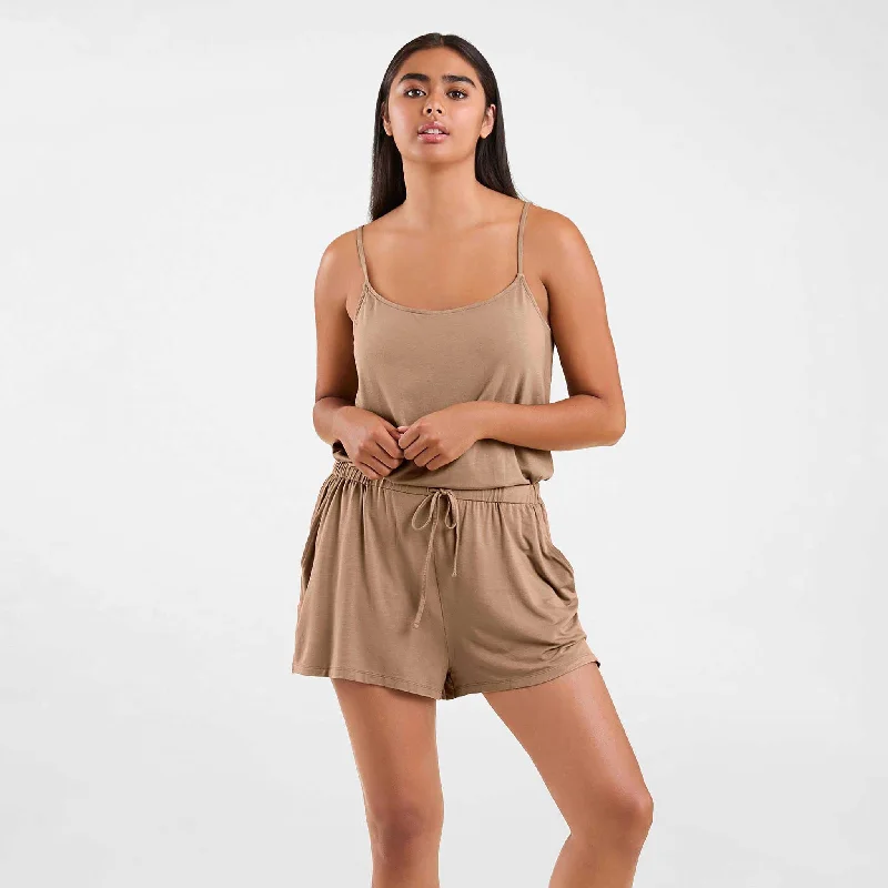 Super Discount Sleep Romper | Cinnamon