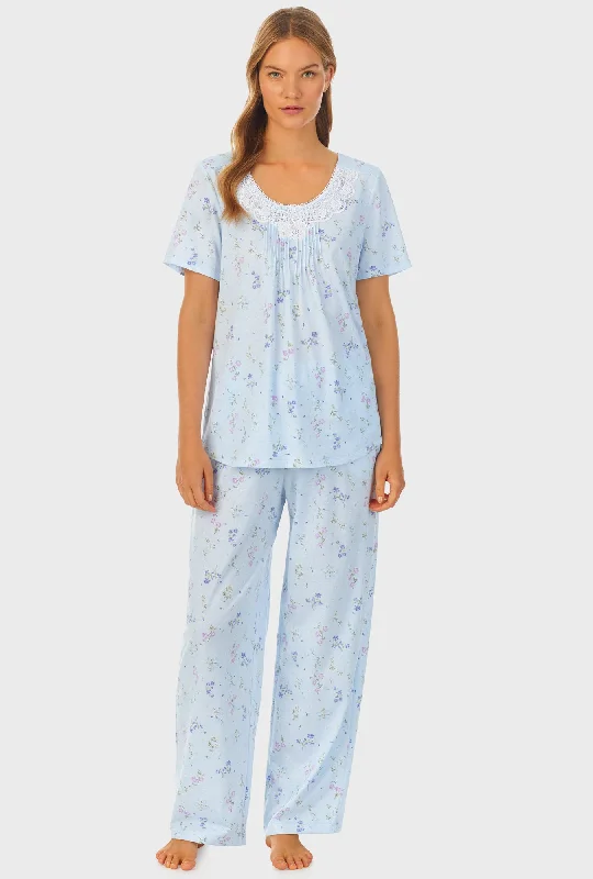 Huge Savings Spring Floral Cotton Long Pajama Set