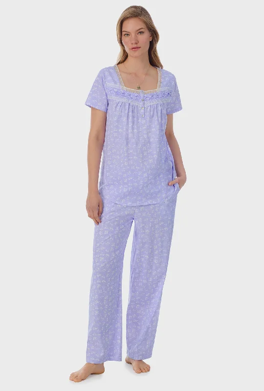 Weekend Bargains to Indulge In Sweet Ditsy Cotton Long Pajama Set