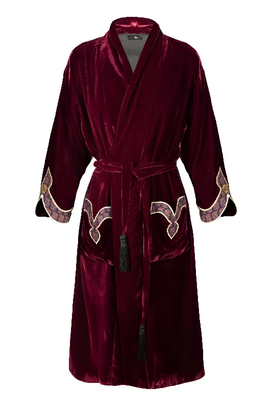 Weekend Deals That Amaze Termeh Robe - Burgundy