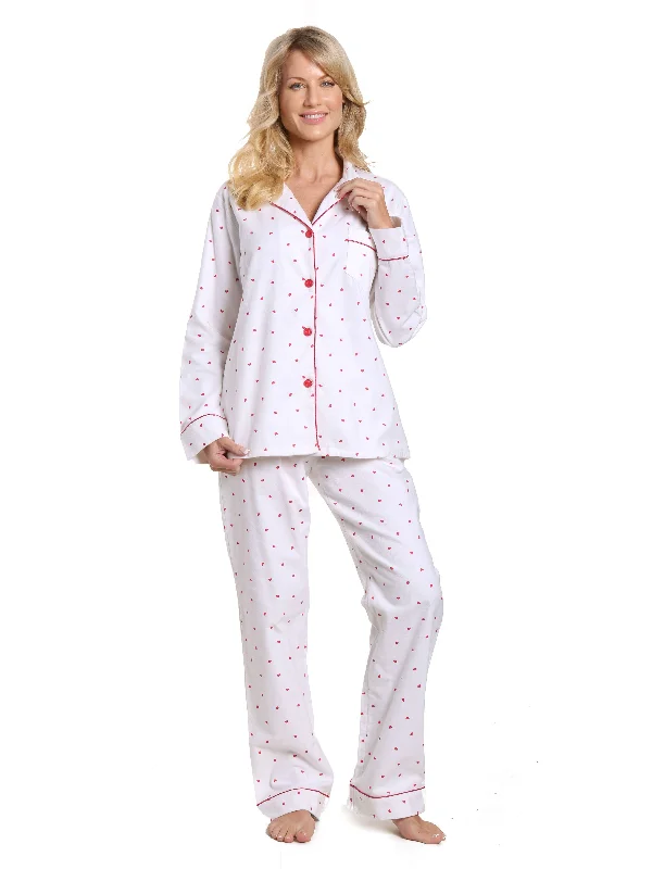 Little Hearts - White-Red