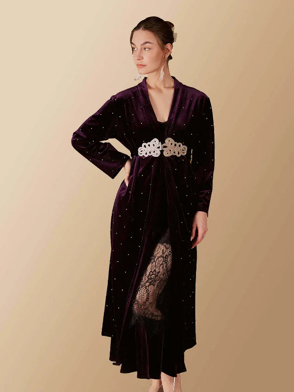 Weekend Savings Bonanza Velvet Robe Dress Set