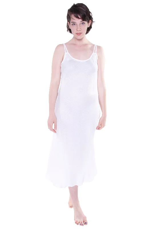 Deep Savings White Rayon Gown