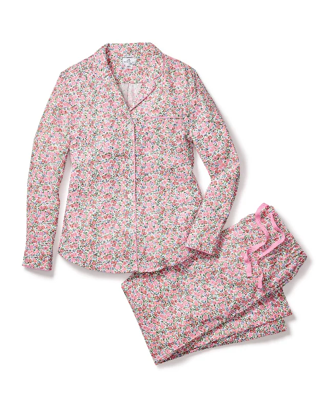 Weekend Savings Spree Women's Twill Pajama Set in Fleurs de Rose