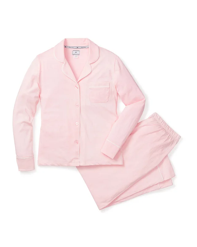Massive Deal Women's Pima Pajama Set in Pink