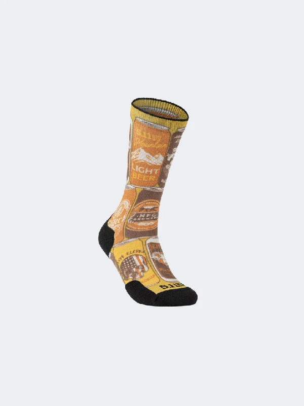 Final Offer 5-11 Brand 99 Beers Men Tactical Sock Battle Brown