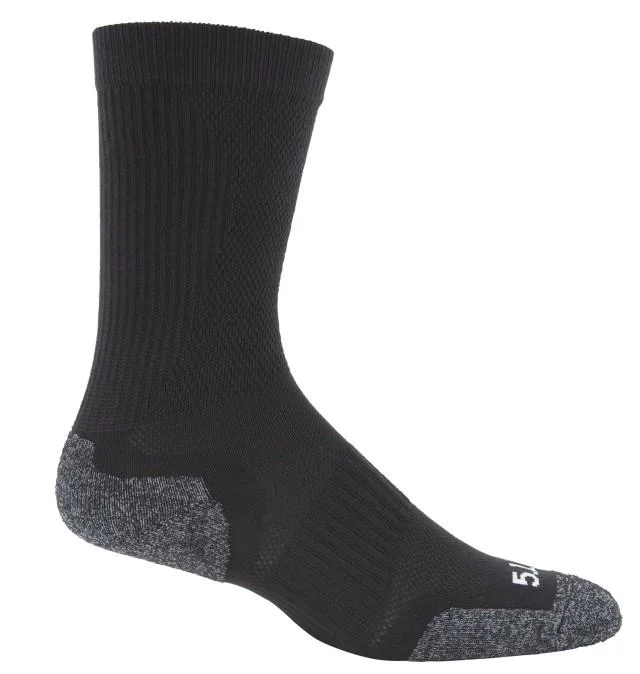 Midnight Madness 5-11 Slip Stream Large Men Tactical Sock Black