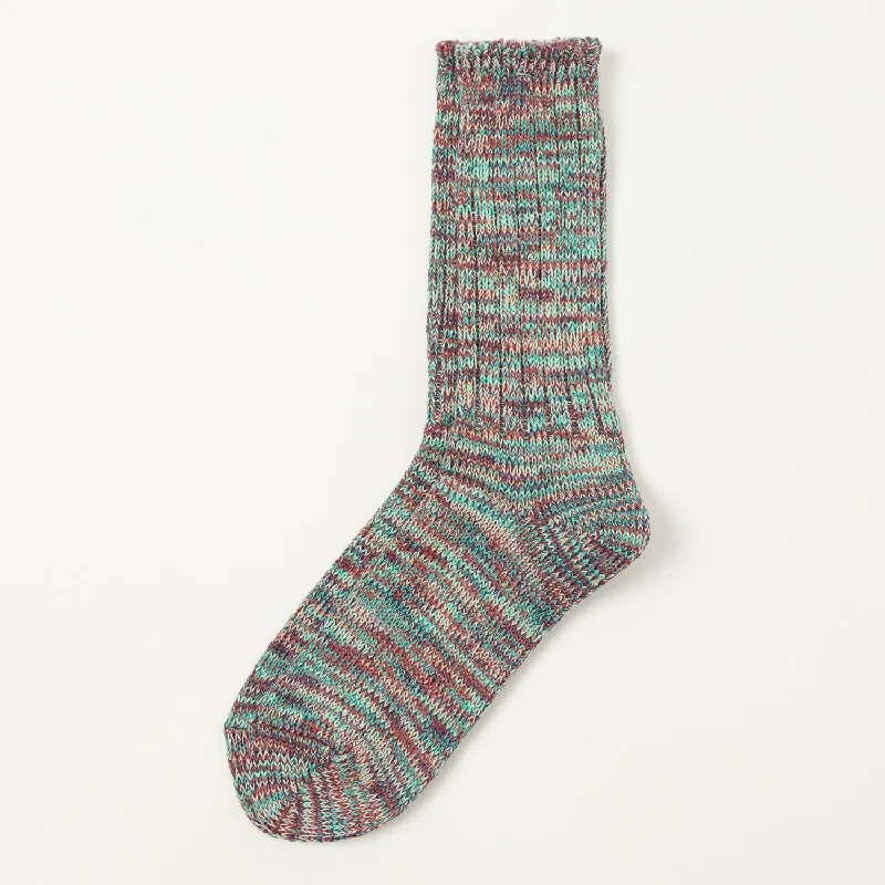 Unbeatable Deal Anonymous Ism 5 Colour Mix Crew Socks - Dark Violet