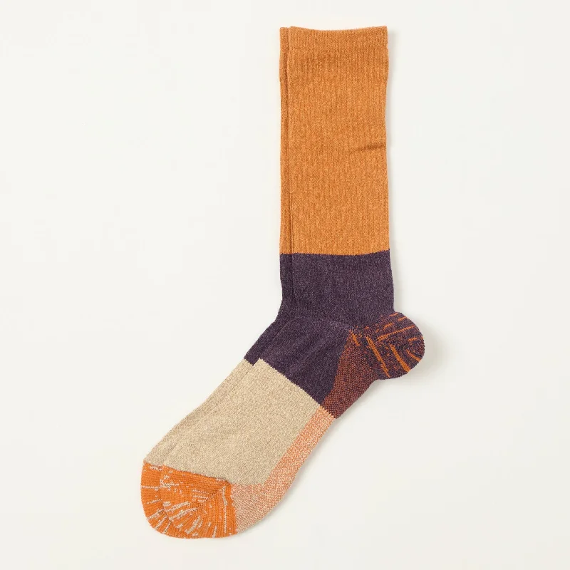 Hurry Up Anonymous Ism MOC Pile Crew Socks - Mustard