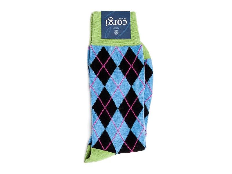 Your Weekend, Your Savings Argyle Socks Light Blue