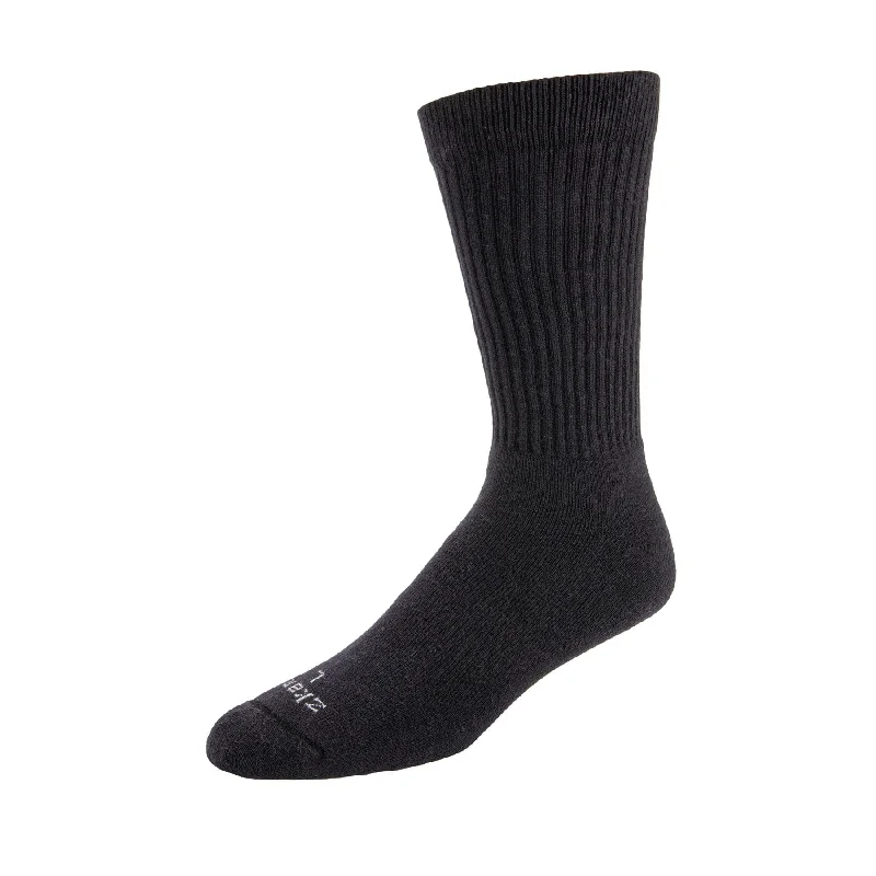 Low Cost Aspire - Cushioned Organic Cotton Crew Socks - Black