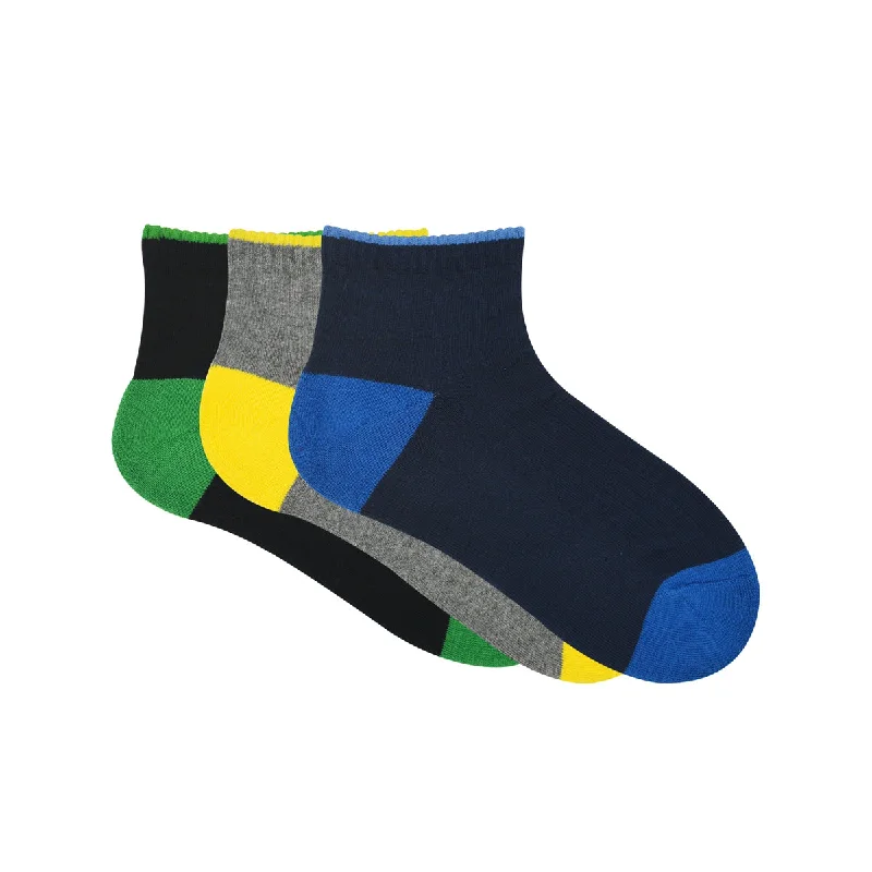 Weekend Bargains to Enjoy Balenzia Ankle Socks for Men (Pack of 3 Pairs/1U)- Sports Socks