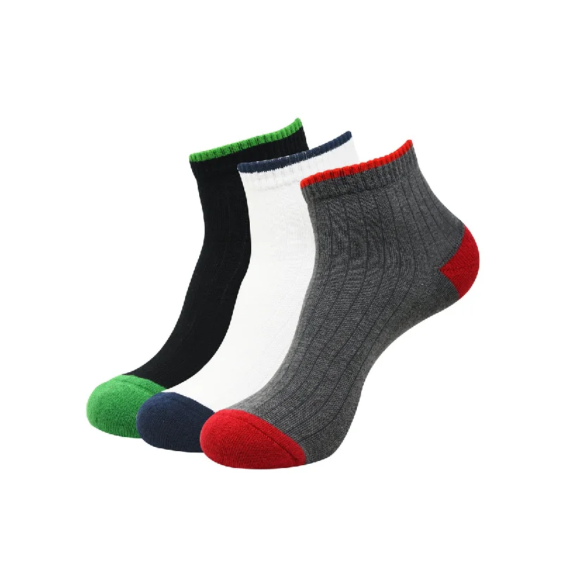 Weekend Specials to Relish Balenzia High Ankle Socks for Men (Pack of 3 Pairs/1U)- Sports Socks Weekend Specials to Relish Balenzia High Ankle Socks for Men (Pack of 3 Pairs/1U)- Sports Socks