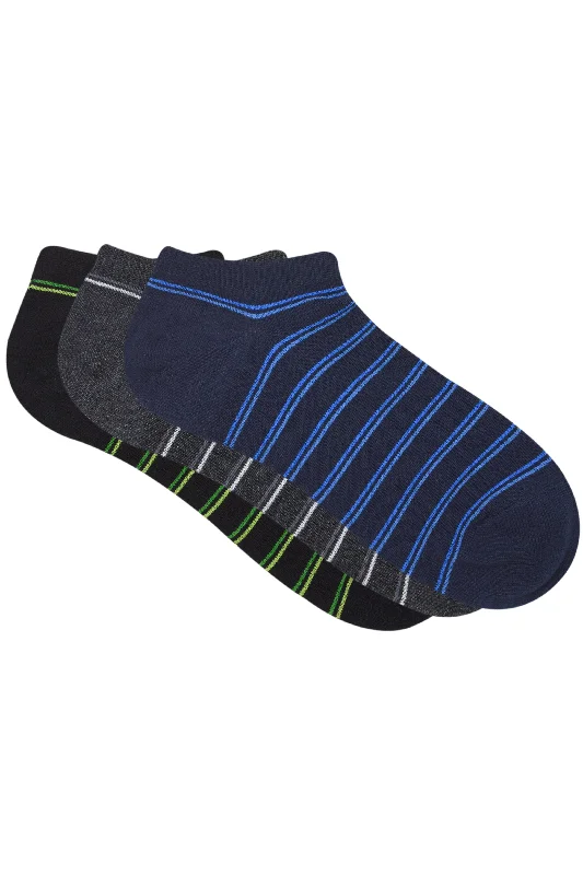 Weekend Discounts to Love Balenzia Men' s Striped Low Cut Socks-(Pack of 3 Pairs/1U) Weekend Discounts to Love Balenzia Men' s Striped Low Cut Socks-(Pack of 3 Pairs/1U)