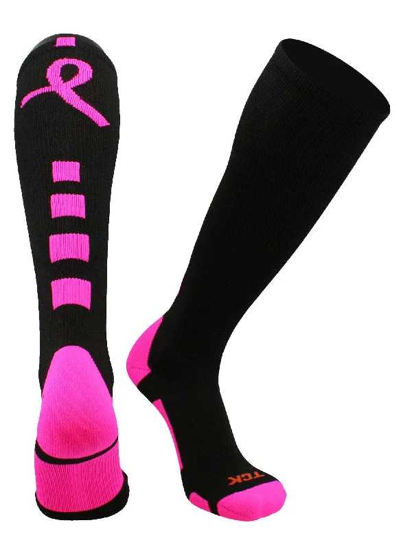 Weekend Discounts to Grab Long Pink Breast Cancer Awareness Socks
