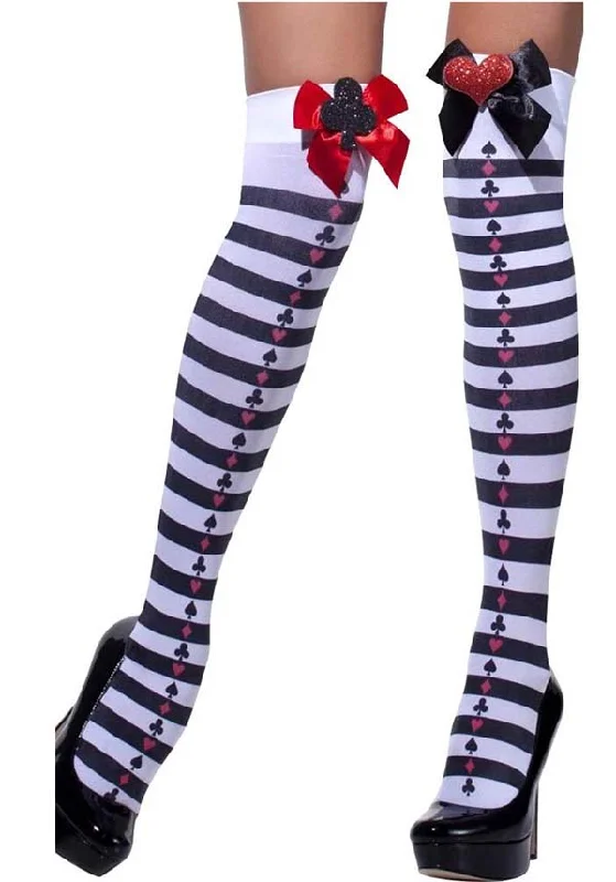 Weekend Special Black and White Striped | HOLD UPS [With Bow]