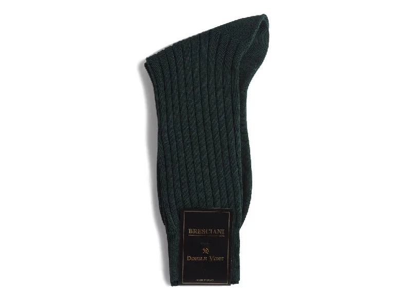 Weekend Deals That Excite Calf Length Cotton Socks 3-Ply Dark Green