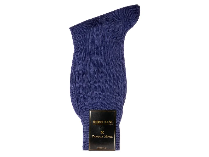 Don't Miss Out Calf Length Cotton Socks Indigo