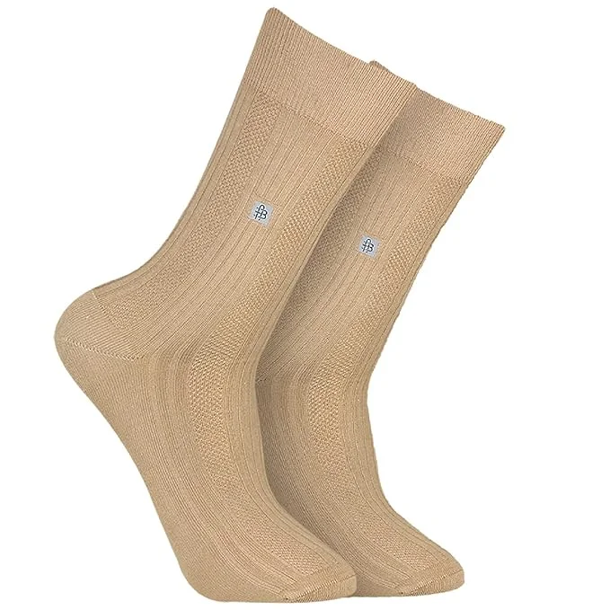 Year-End Deals Men's Cosmic Ribbed Formal Socks - Tender Green