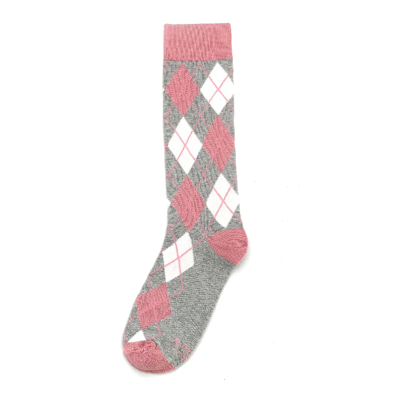 Super Bargain Dusty Rose Argyle Socks