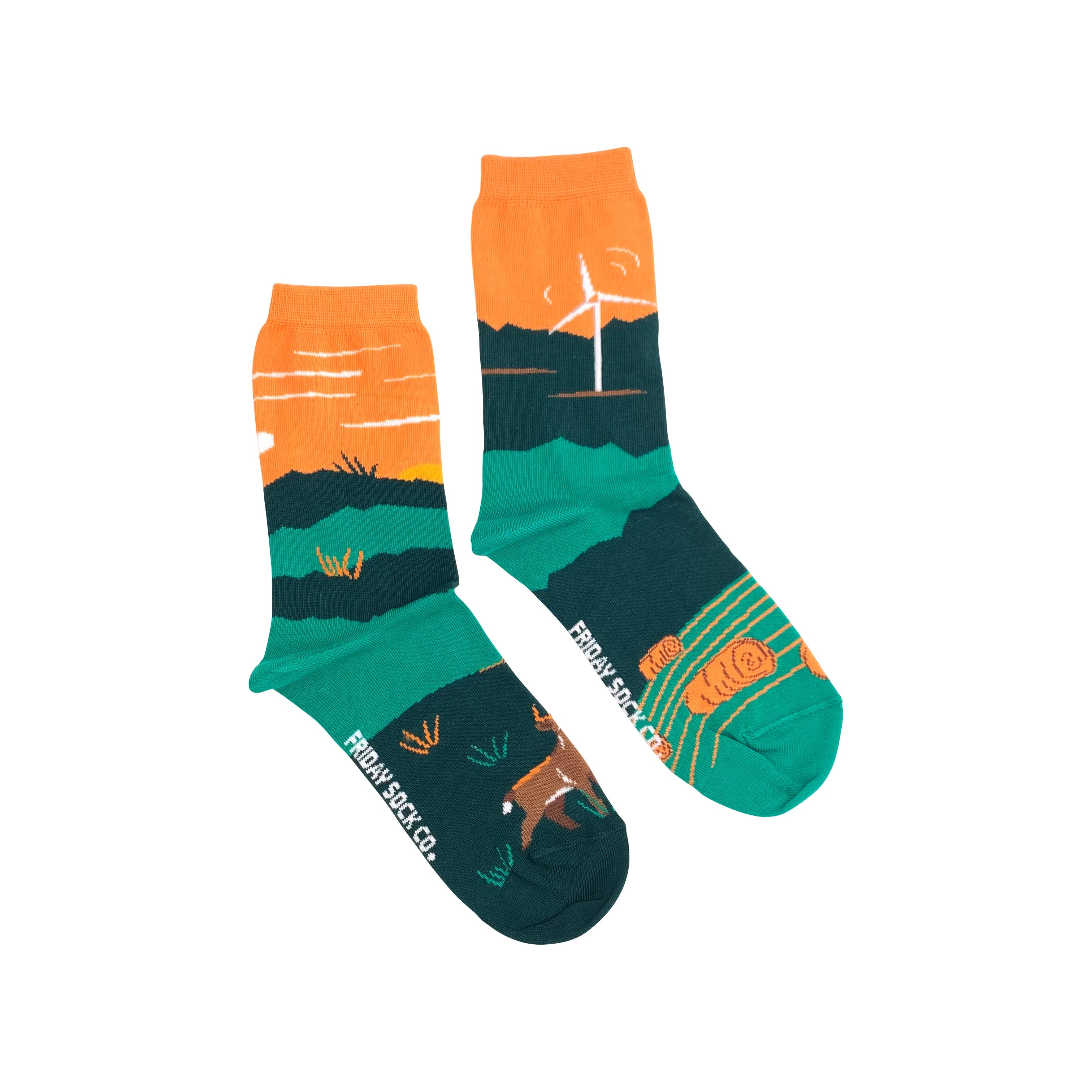 Massive Deal Foothills Canadian Landscape Mismatched Socks