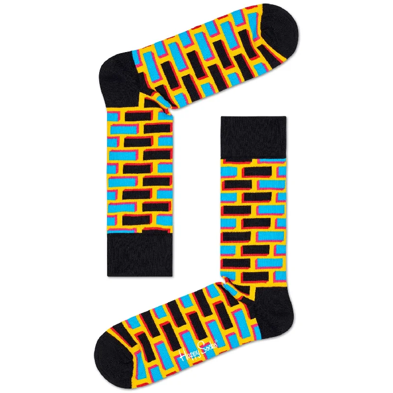Exclusive Weekend Offers Inside Happy Socks Men's Crew Socks - Brick