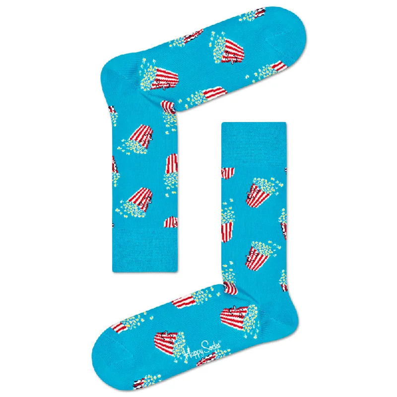Flash Deal Happy Socks Men's Crew Socks - Popcorn