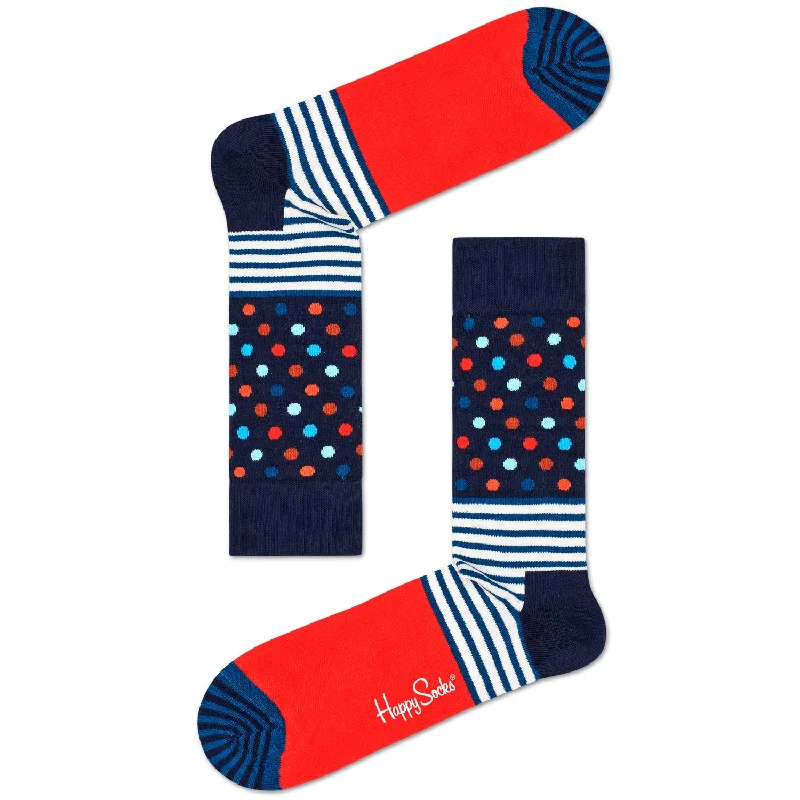 Weekend Bargains to Indulge In Happy Socks Men's Crew Socks - Stripes & Dots