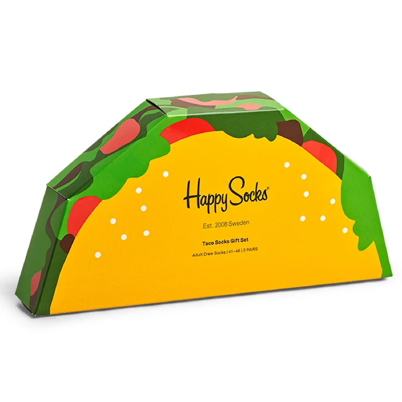 Can't Resist Happy Socks Men's Taco Gift Box - 2 Pack
