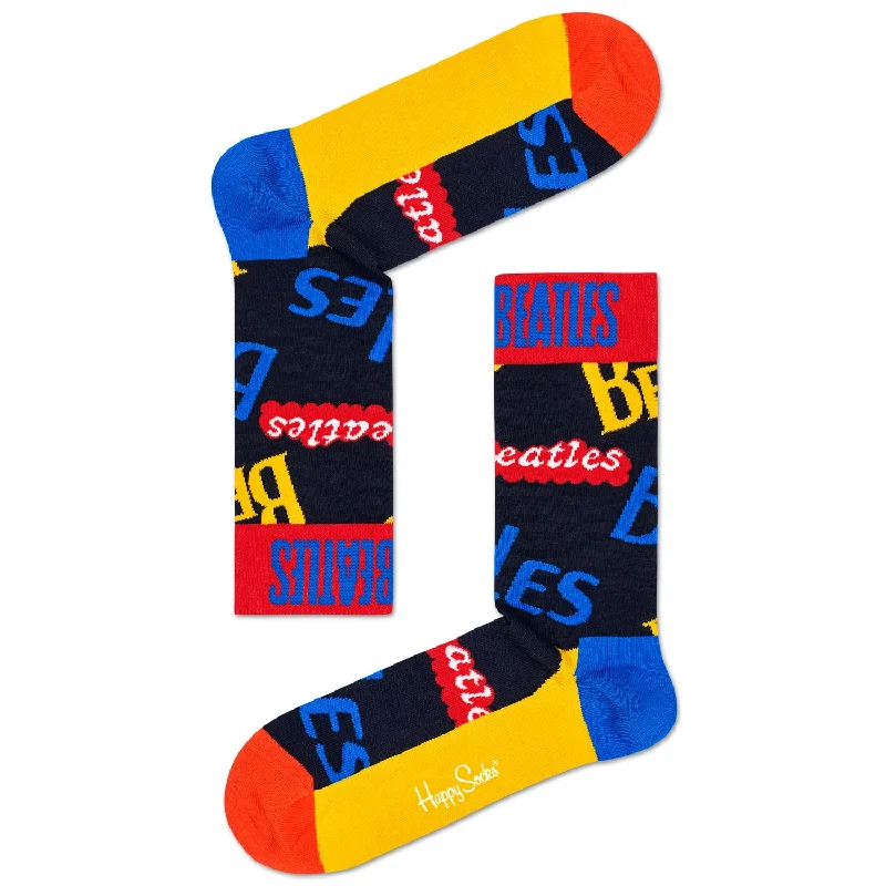 Steals and Deals Happy Socks x The Beatles Men's Crew Socks - In the Name of